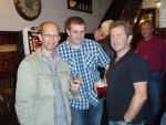 Click to view big image Chris James, Ian Clayton and Chris Bradshaw back right: Arthur Gilbert